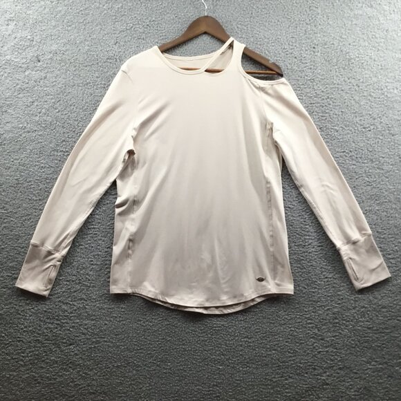 Tahari‎ Sport Long Sleeve Performance Top Pale Pink M - Picture 1 of 3